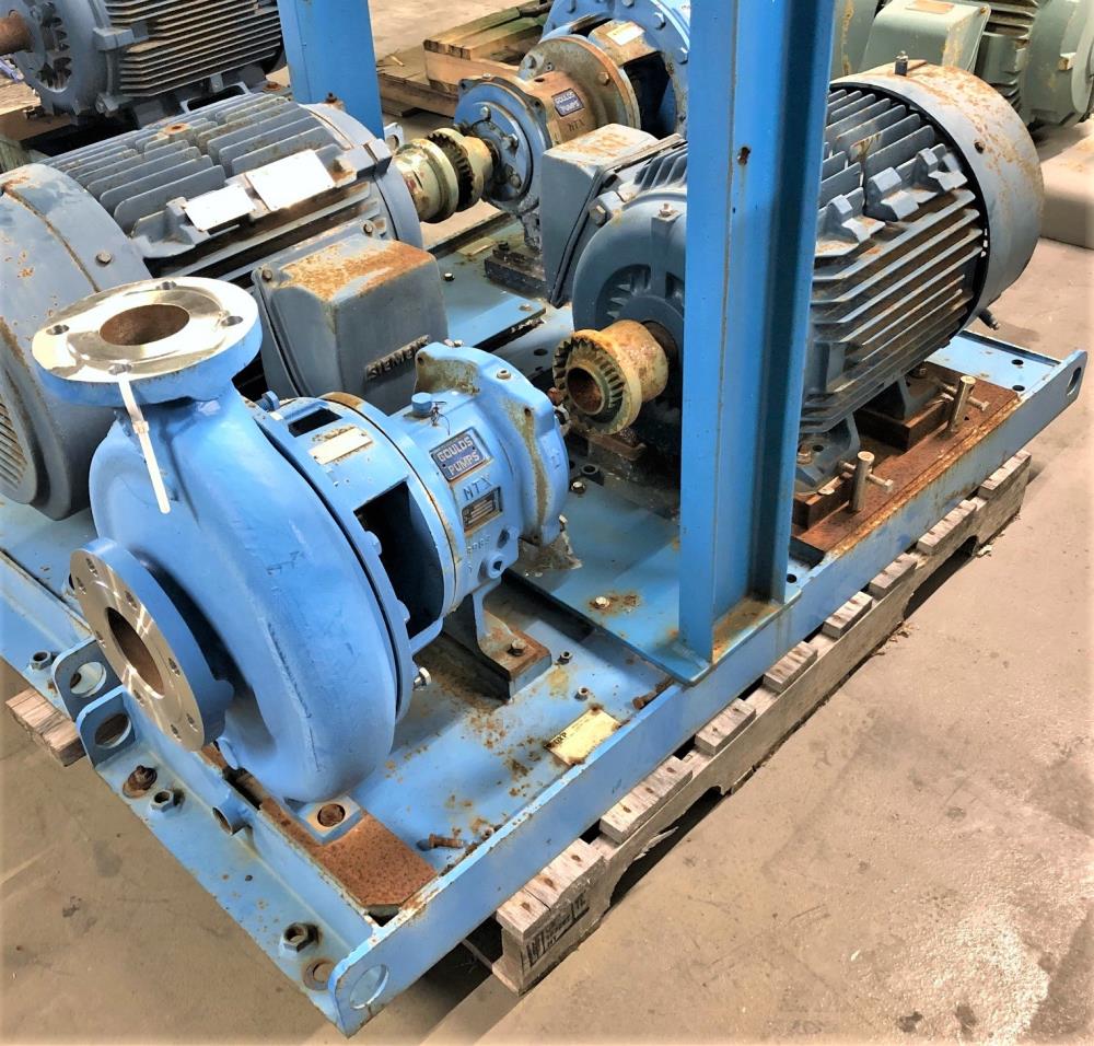 Goulds 3196 MTX Centrifugal Pump, 3"x4"-13", 316 SS w/ 50 HP Motor